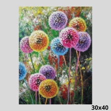 Load image into Gallery viewer, Colorful Dandelions 30x40 - Diamond Painting
