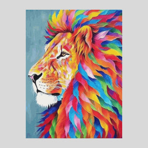 Colorful Lion - Diamond Painting