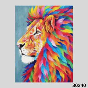 Colorful Lion 30x40 - Diamond Painting