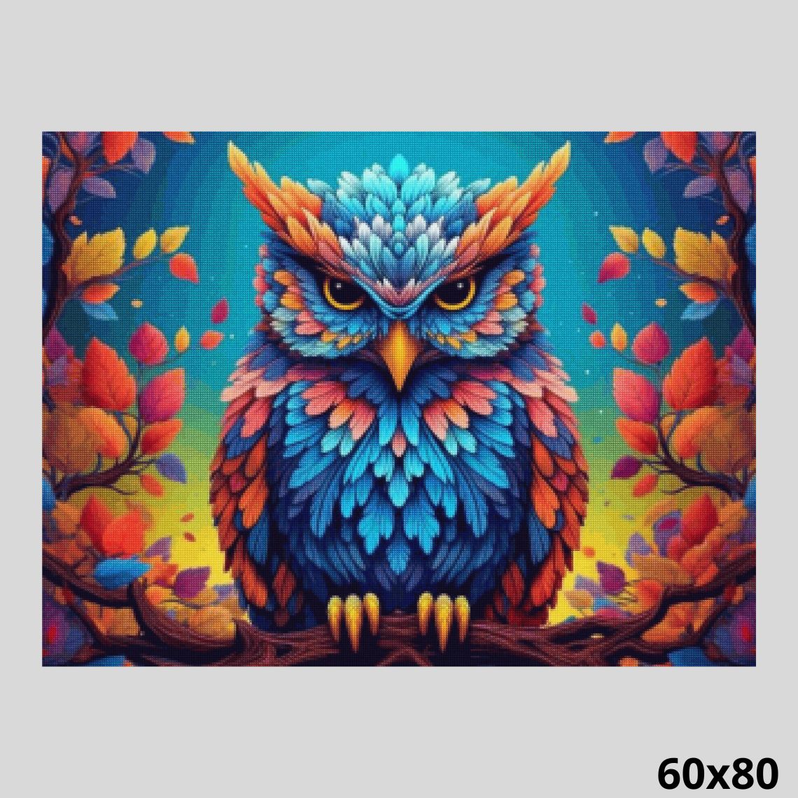 Colorful Owl 60x80 - Diamond Art World