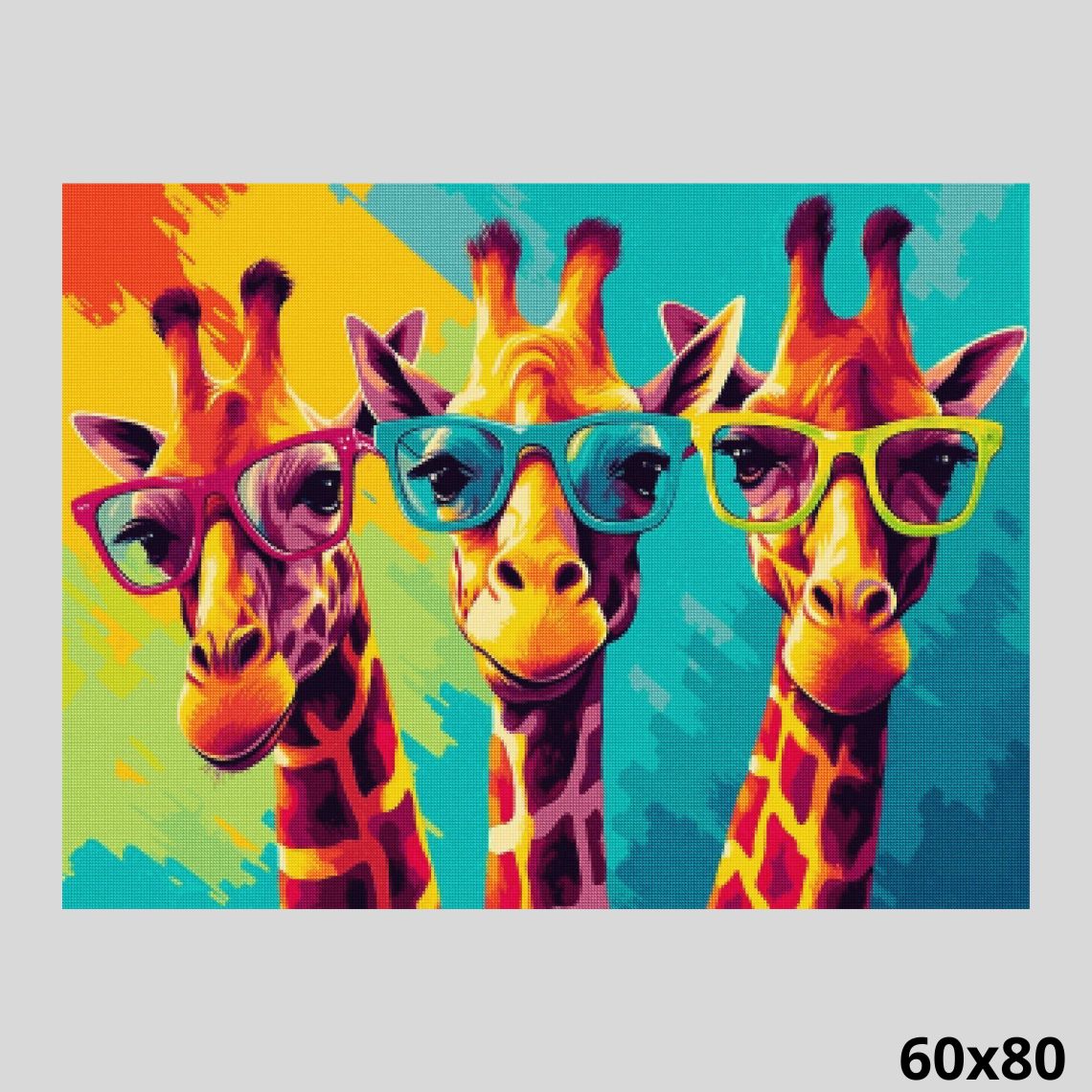 Cool Giraffes Diamond Painting | Animal Diamond Painting Kit