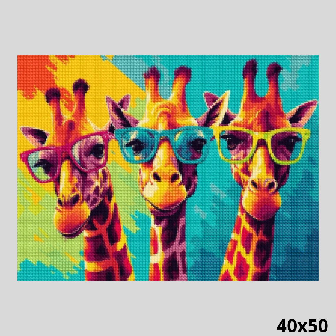 Cool Giraffes Diamond Painting | Animal Diamond Painting Kit