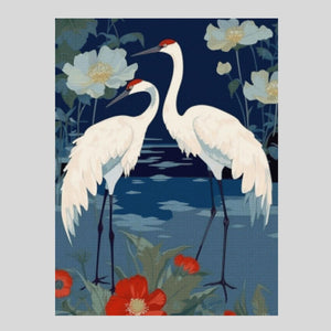 Cranes Paint with Diamonds