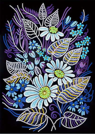 Daisies Blue - Glow in the Dark