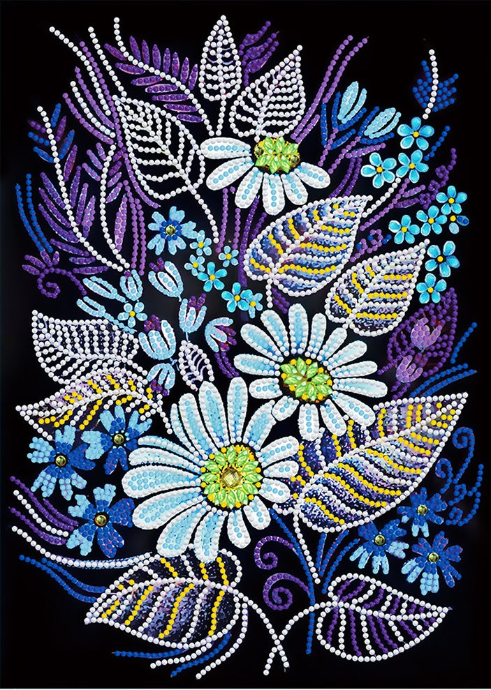 Daisies Blue - Glow in the Dark