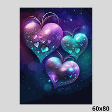 Load image into Gallery viewer, Diamond Hearts 60x80 - Diamond Art World

