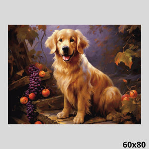 Dog and Fruits 60x80 - Diamond Painting