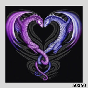 Dragons Heart 50x50 - Diamond Painting
