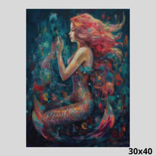 Load image into Gallery viewer, Dreaming Mermaid 30x40 Diamond Art World
