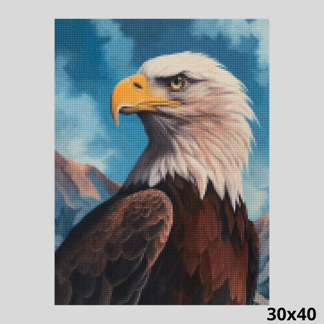 Eagle King of Mountains 30x40 - Diamond Art
