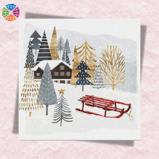 Easy Painting Winter Country - Diamond Painting