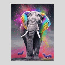 Load image into Gallery viewer, Elephant and Rainbow - Diamond Painting
