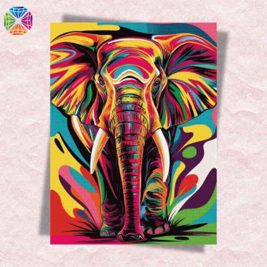 Elephant and Rainbow - Diamond Painting