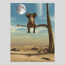 Load image into Gallery viewer, Elephant watching moon - Diamond Art World
