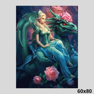 Elven Princess with her Pet 60x80 - Diamond painting