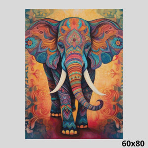 Ethnic Art Elephant 60x80 - Diamond Painting