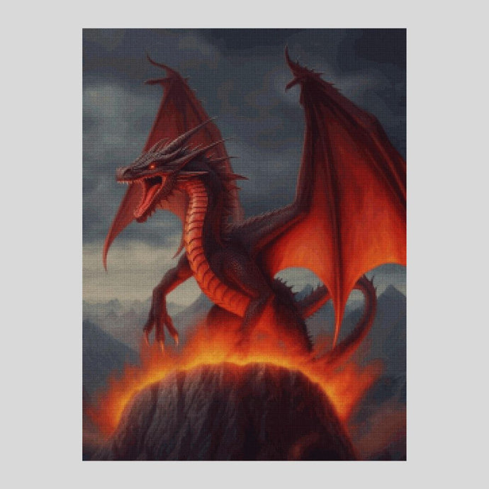 Fire Dragon - Diamond Painting