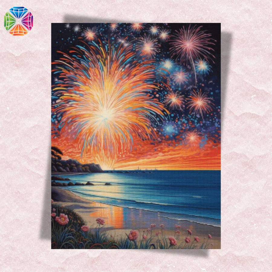 Fireworks at the Sea – Diamond Painting