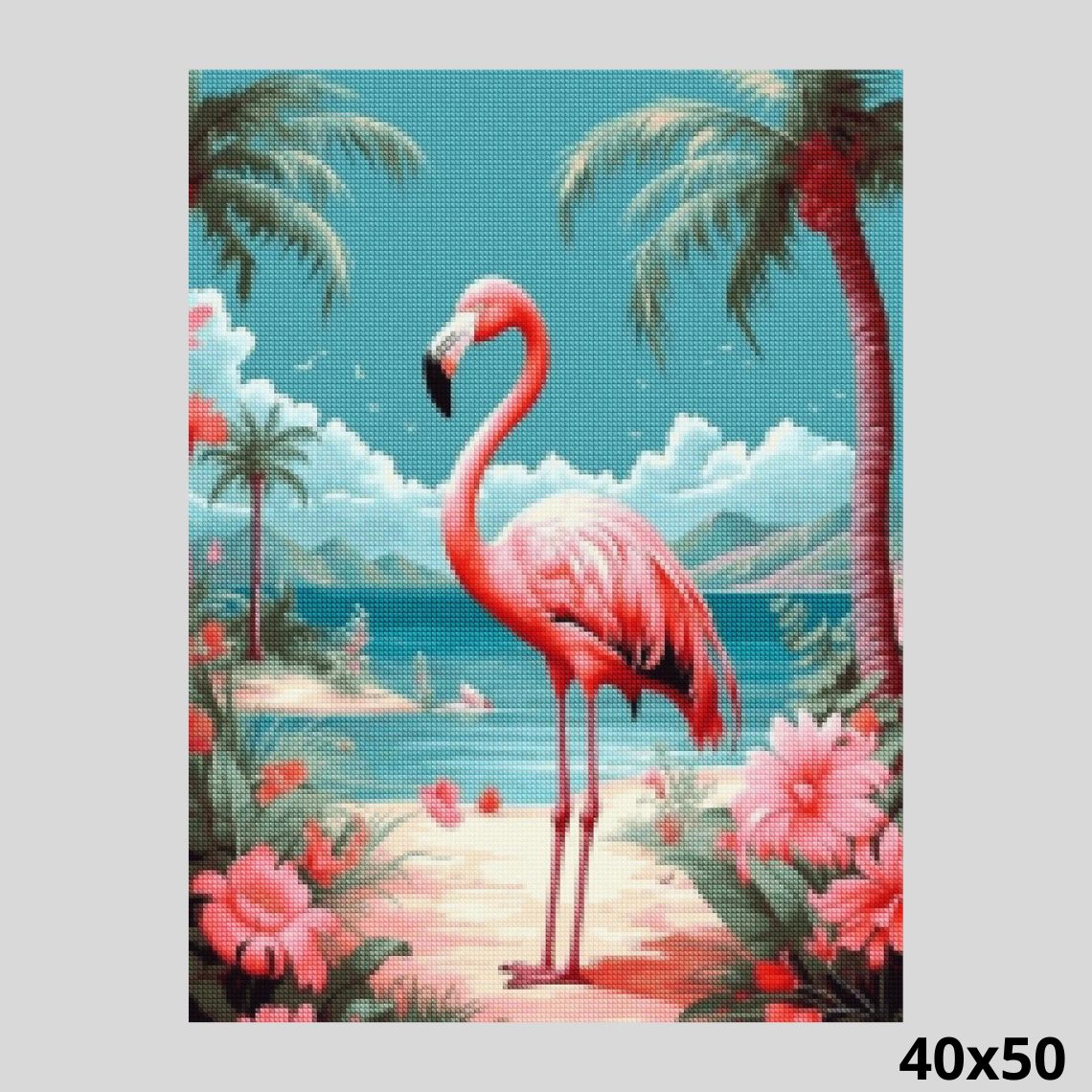 Flamingo 40x50 - Diamond Art World