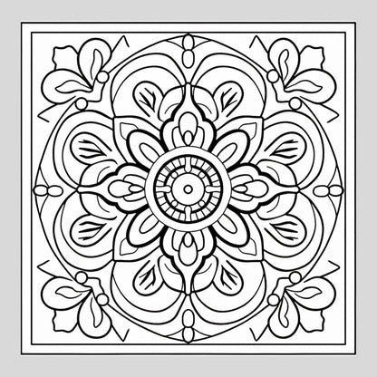 Floral Art Mandala - Leftover drills