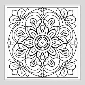 Floral Art Mandala - Leftover drills