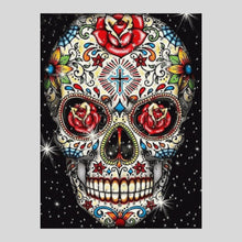 Load image into Gallery viewer, Folk Art Painted Skull - Diamond Painting
