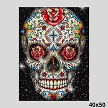 Load image into Gallery viewer, Folk Art Painted Skull 40x50 - Diamond Painting
