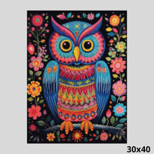 Load image into Gallery viewer, Folk Styled Owl 30x40 - Diamond Art World
