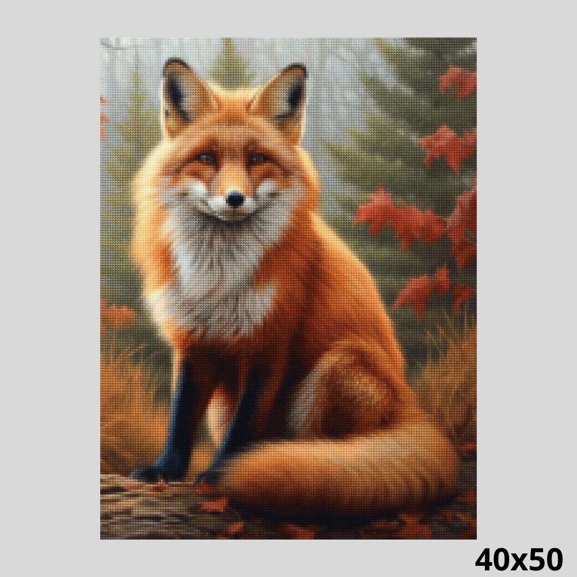 Fox on Meadow 40x50 - Diamond Painting