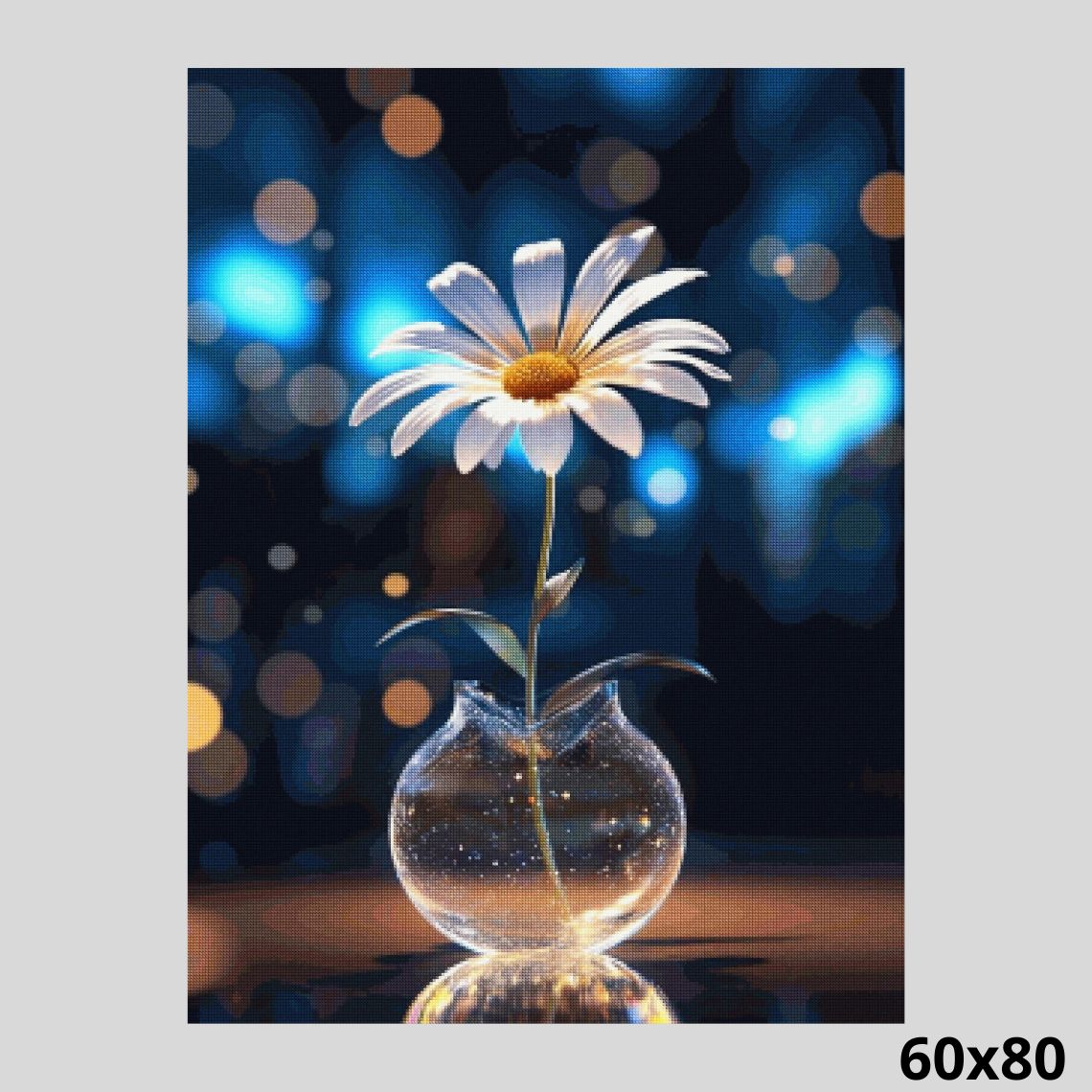 Fragile Daisy in Vase 60x80 - Diamond Art World