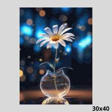 Load image into Gallery viewer, Fragile Daisy in Vase 30x40 - Diamond Art World
