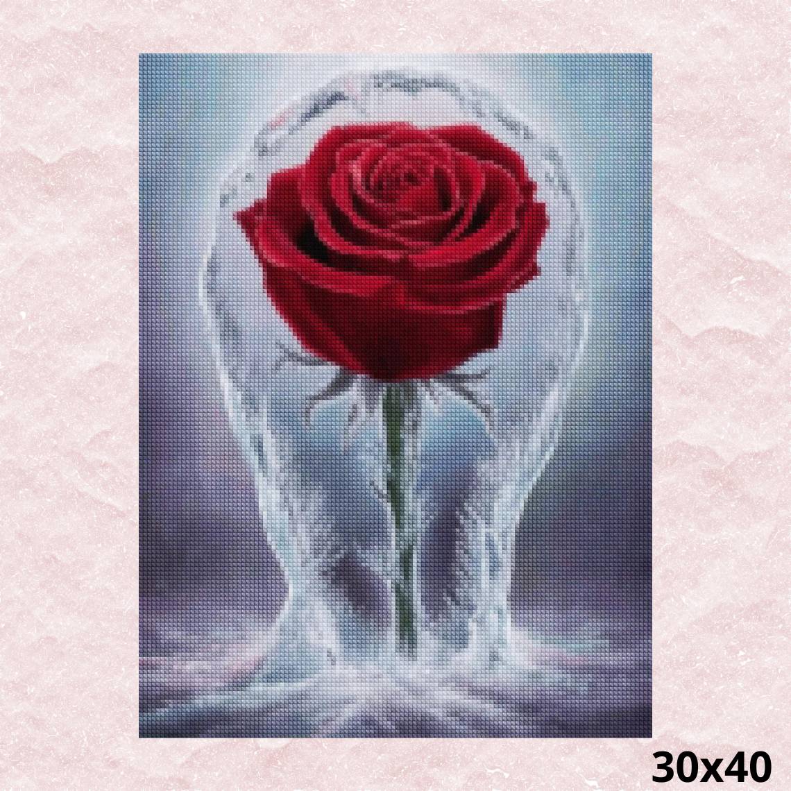 Frozen Rose 30x40 - Diamond Painting