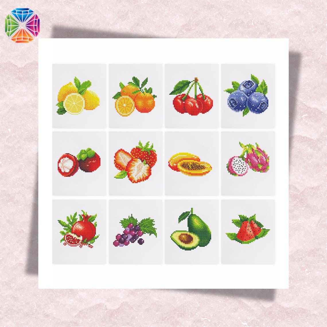 Fruit - Mini Diamond Painting 12 pcs