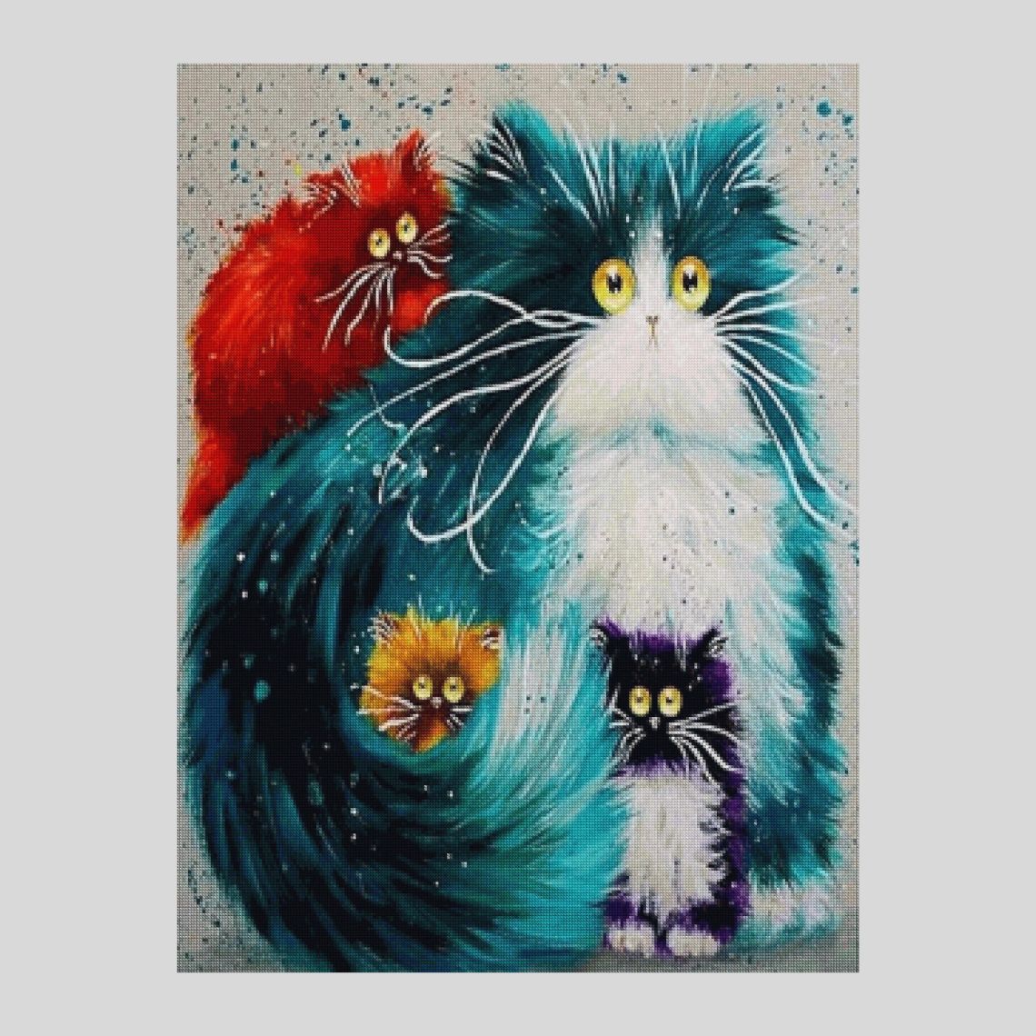 Furry Cats Diamond Art Kits – Paint by Diamonds