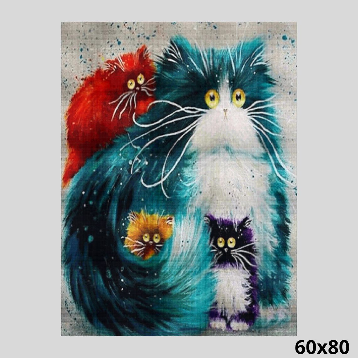 Furry Cats 60x80 - Paint with Diamonds