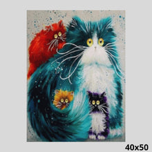 Load image into Gallery viewer, Furry Cats 40x50 - Paint with Diamonds
