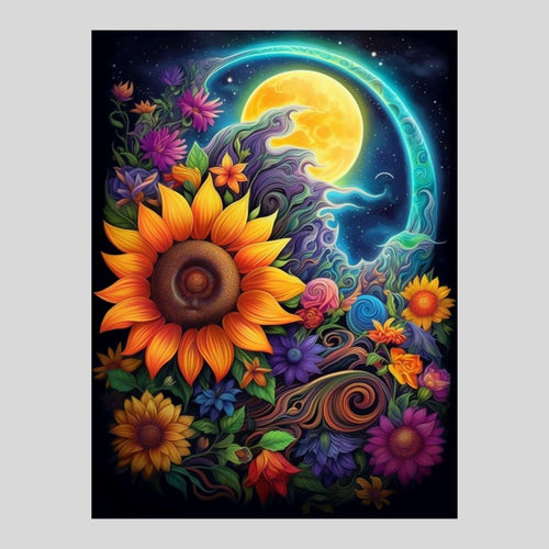 Galaxy Flowers - AB Diamond Painting