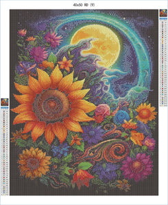 Galaxy Flowers 40x50 RD - AB Diamond Painting