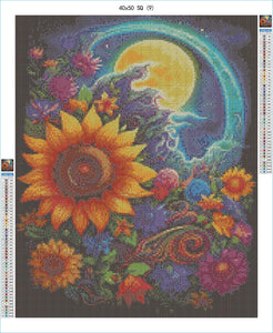 Galaxy Flowers 40x50 SQ - AB Diamond Painting