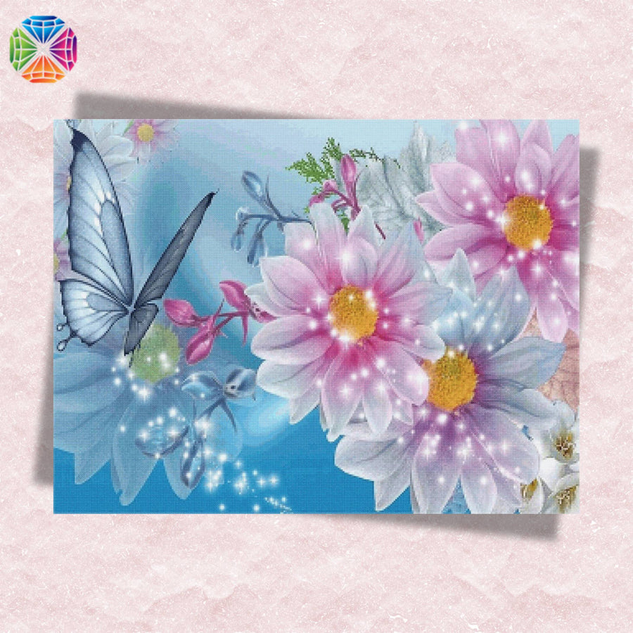 Glittering Flowers – Diamond Painting