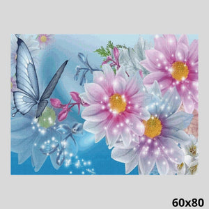 Glittering Flowers 60x80 - Diamond Art World