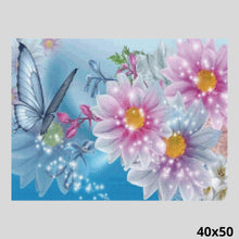 Load image into Gallery viewer, Glittering Flowers 40x50 - Diamond Art World
