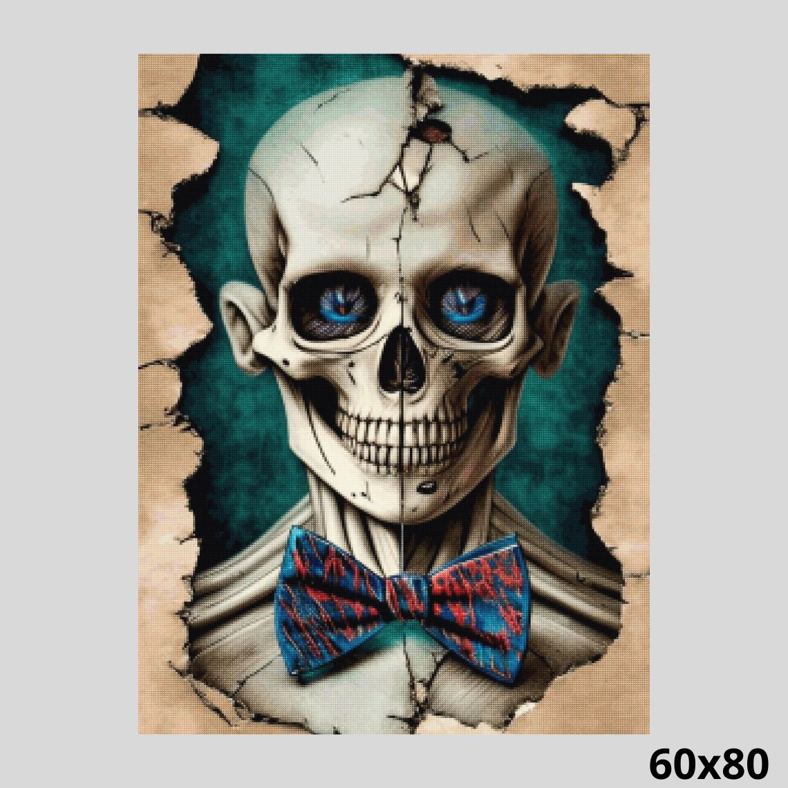 Grinning Cheerful Skull 60x80 - Diamond Painting