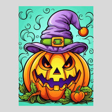 Load image into Gallery viewer, Halloween Pumpkin Grim Lantern - Diamond Art
