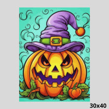 Load image into Gallery viewer, Halloween Pumpkin Grim Lantern 30x40 - Diamond Art
