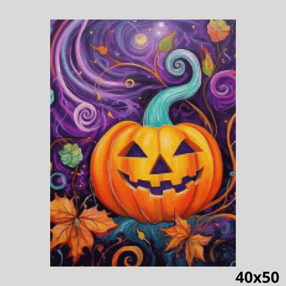 Halloween Pumpkin Grim Smile 40x50 - Diamond Art