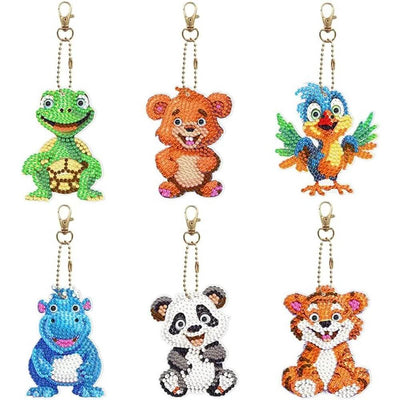 Animal  Diamond Art Keychains
