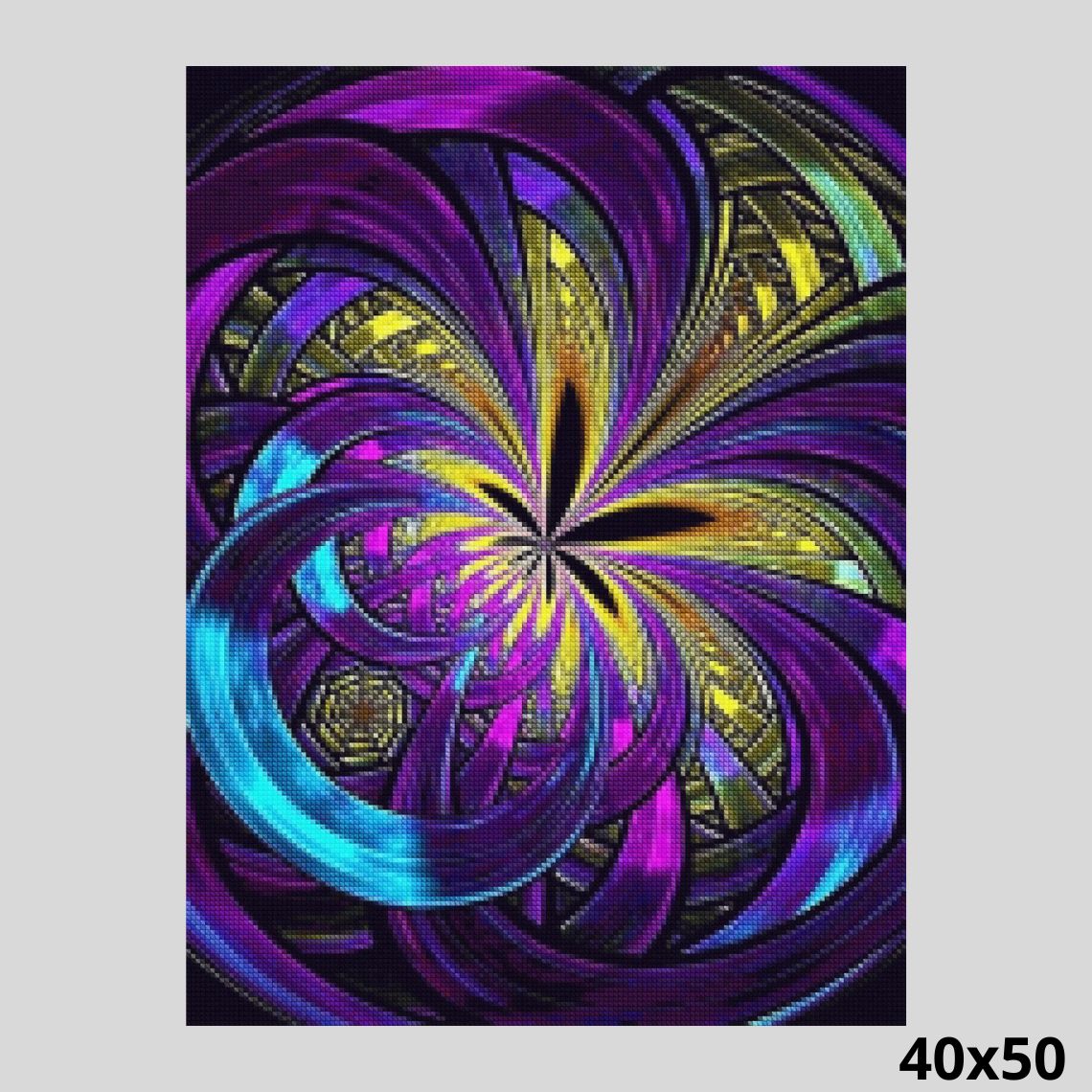 Happy Leaf Swirl 40x50 - Diamond Painting