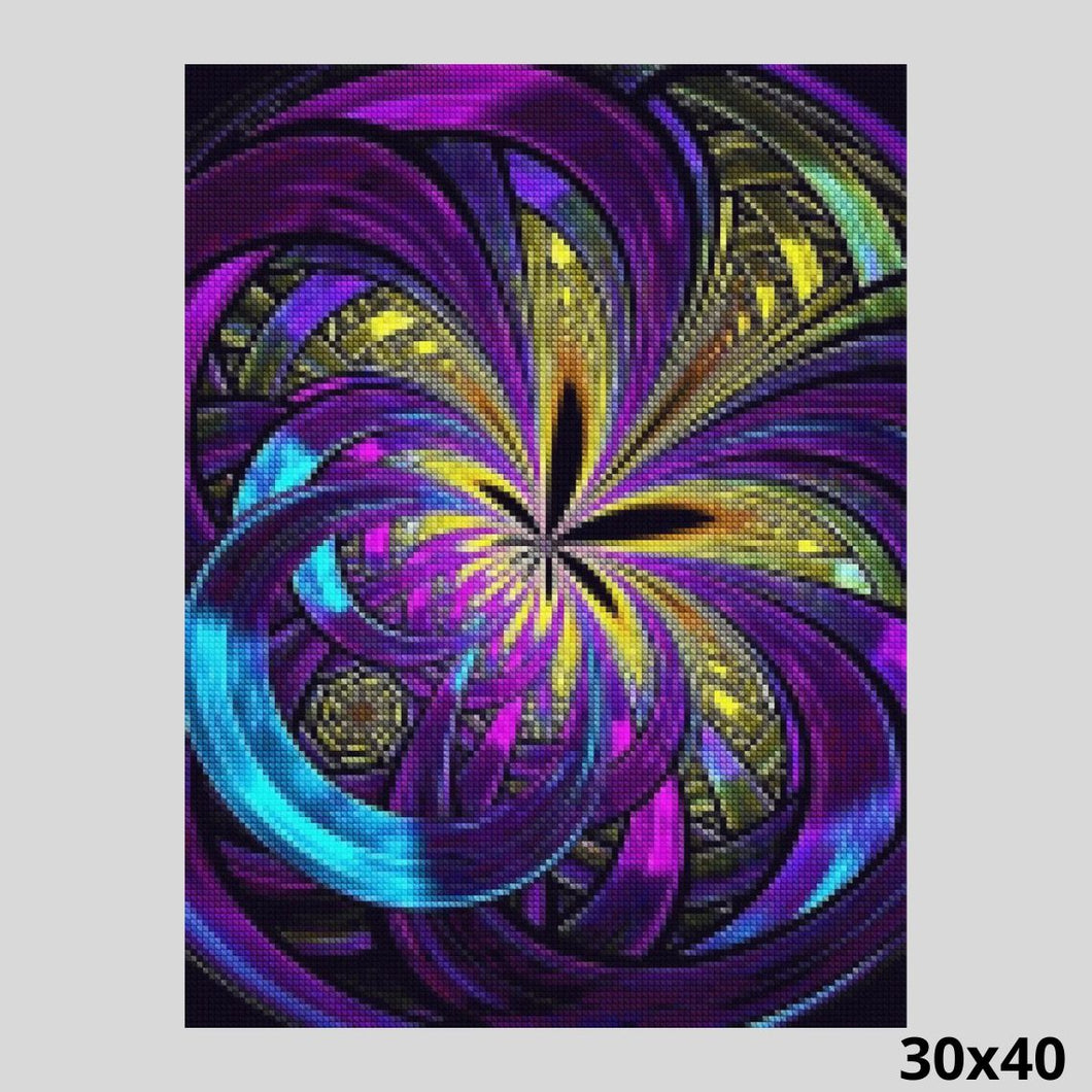 Happy Leaf Swirl 30x40 - Diamond Painting