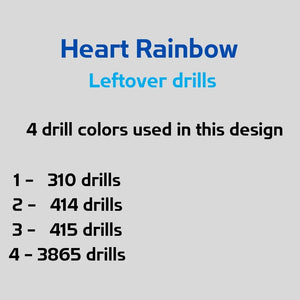 Heart Rainbow - Leftover drills count